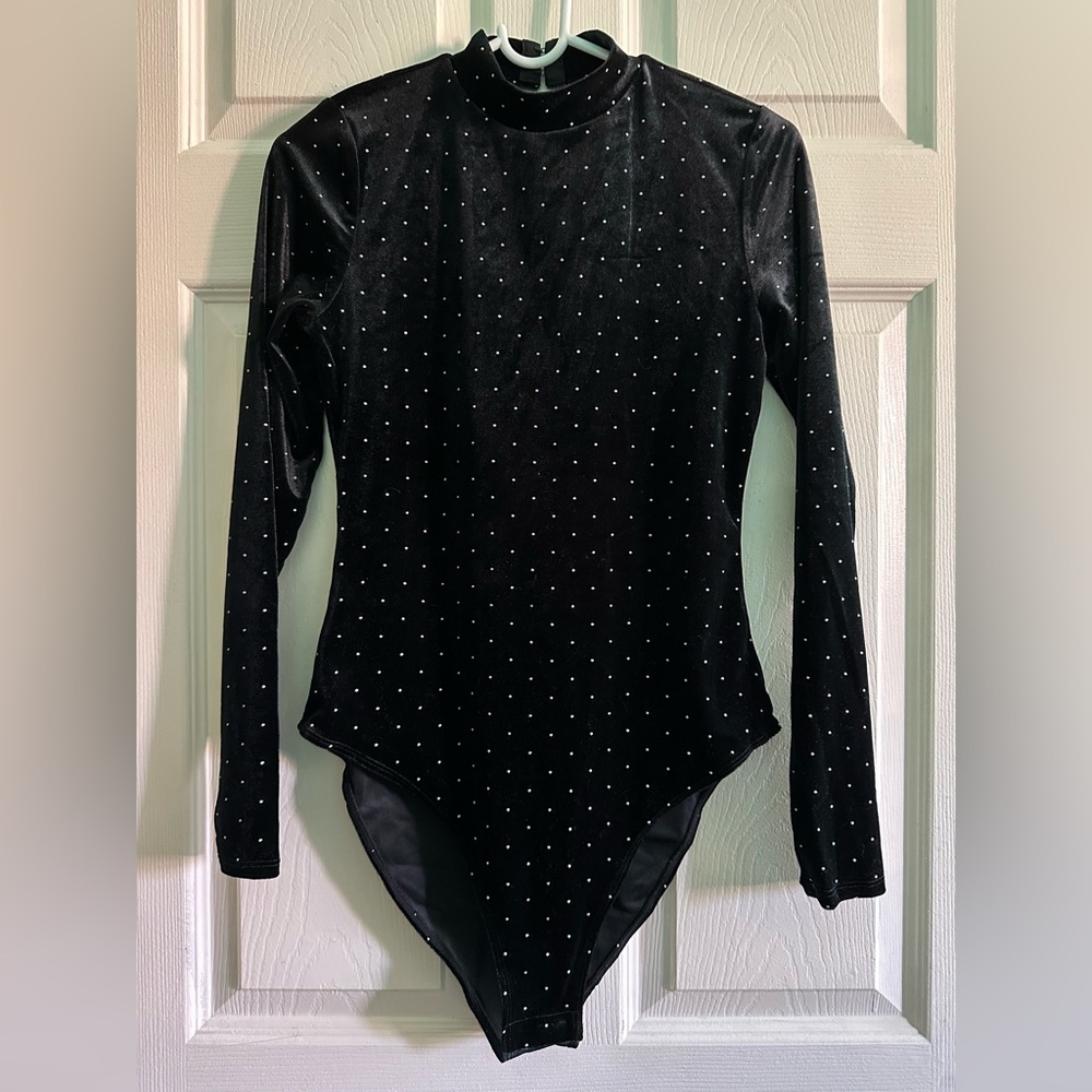 Velvet Black Bodysuit